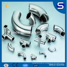 304 316 encaixe de tubulação sanitária tri-clamp aço inoxidável